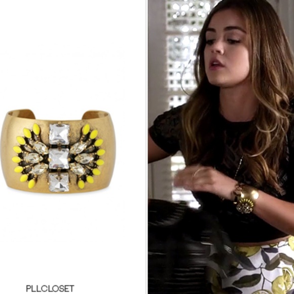 :: S&D⚜️🌞Yellow+Gold Norah Statement Cuff - Picture 6 of 8